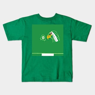 Green Sporty Nigeria Design on Green Background Kids T-Shirt